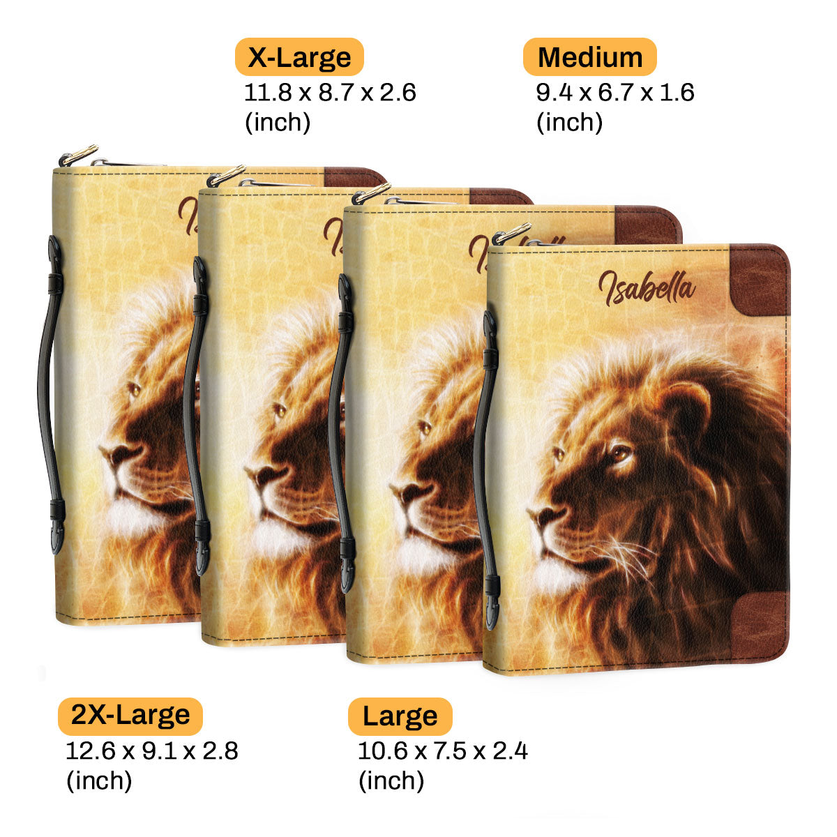 Be Strong And Courageous - Meaningful Personalized Bible Cover NUHN304