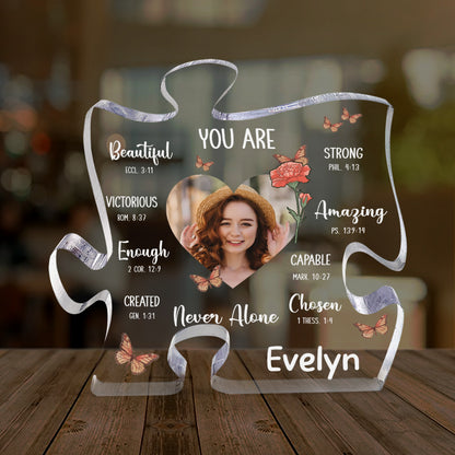 You Are Beautiful You Are Amazing | Personalized Custom Shaped Squared Acrylic Plaque JSAPPHLT1819M