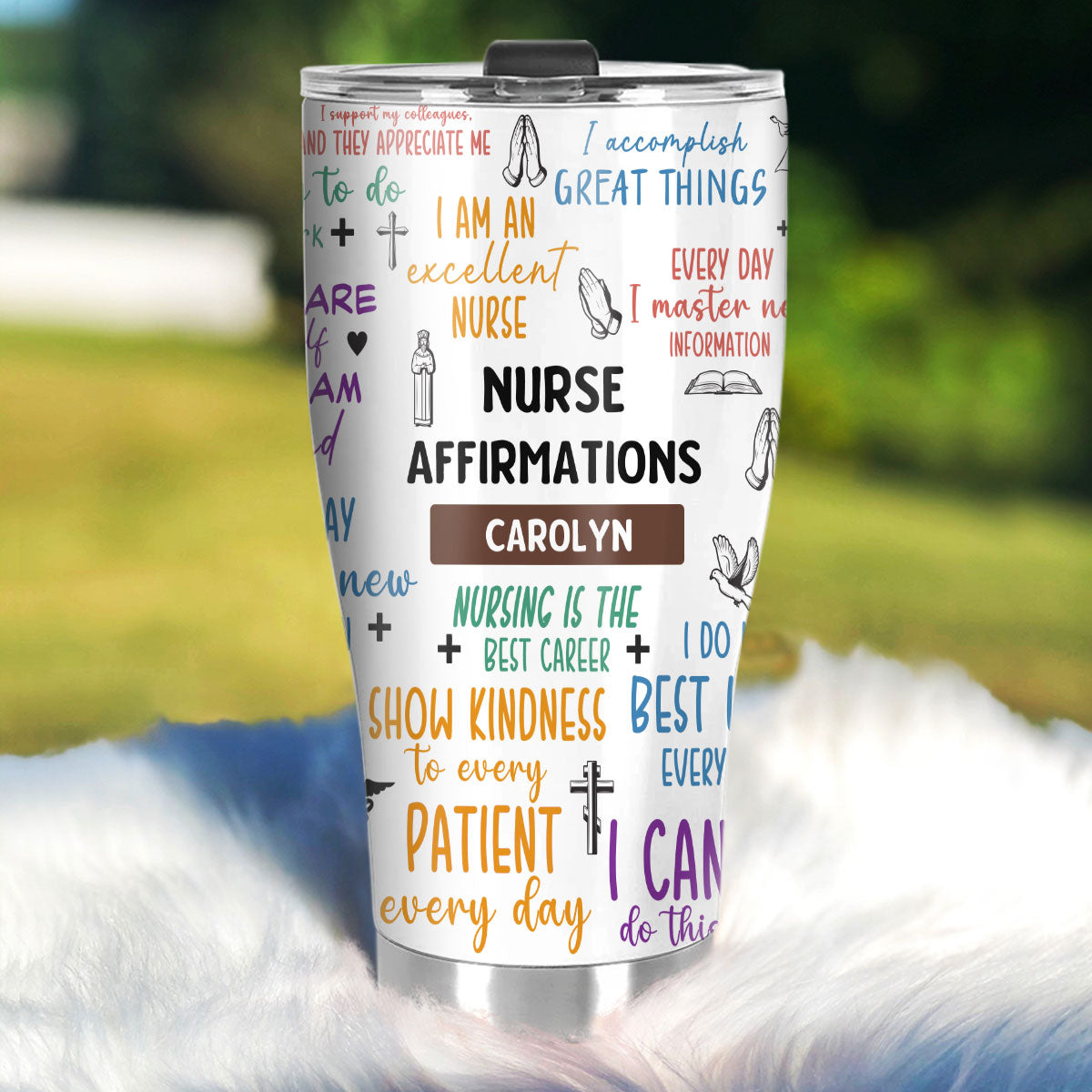 Nurse Affirmations | Personalized Stainless Steel Tumbler JSSSTHLPA1591TA