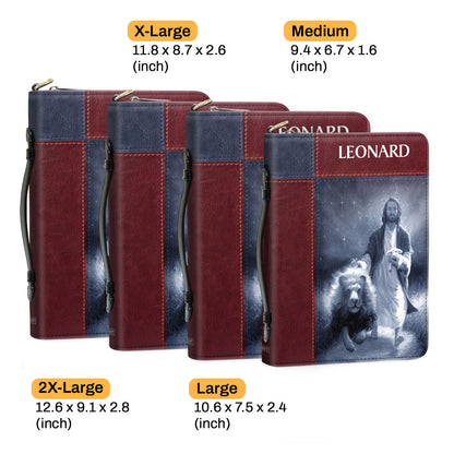 Beautiful Personalized Bible Cover - He Works All Things For The Good Of Those Who Love Him NUM315B
