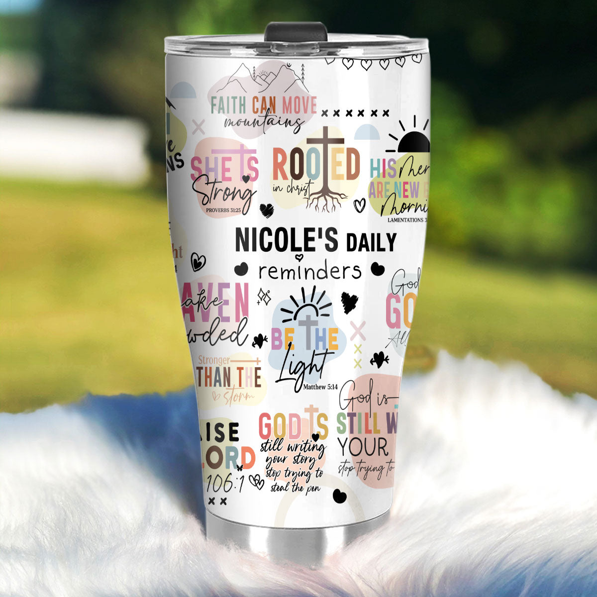 My Daily Reminders | Personalized Stainless Steel Tumbler JSSSTHLPA1554L