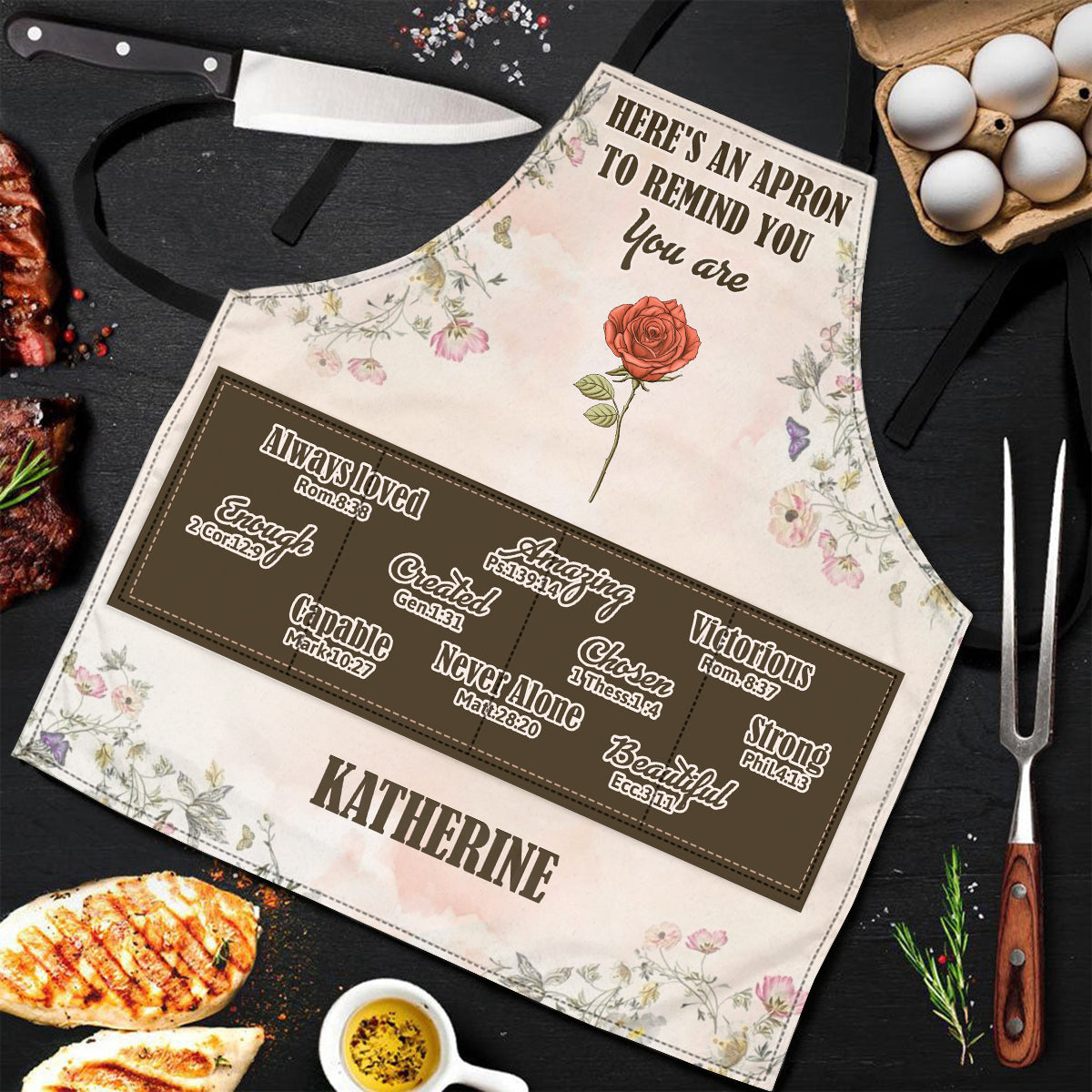 Here's An Apron To Remind You | Personalized Apron With Pocket