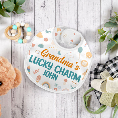 Mama's Lucky Charm | Personalized Baby Bib
