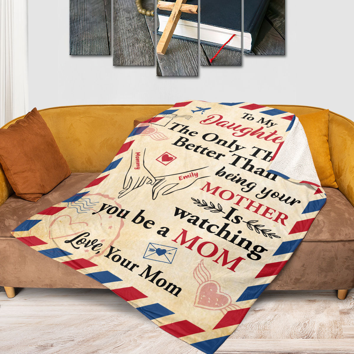 To My Daughter The Only Thing Better Than Being Your Mother | Personalized Fleece Blanket JSFBPT2439L