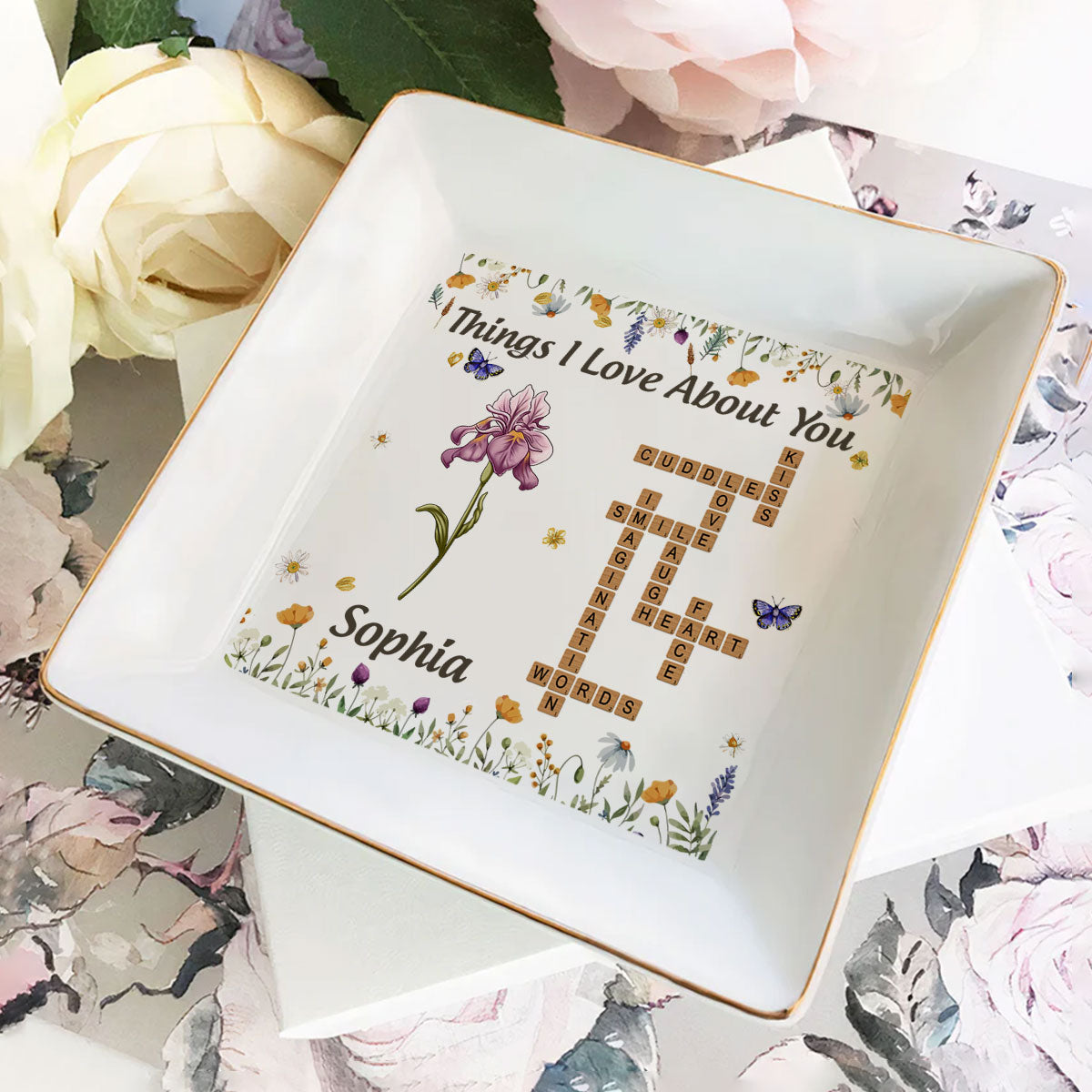 Things I Love About You | Personalized Jewelry Dish