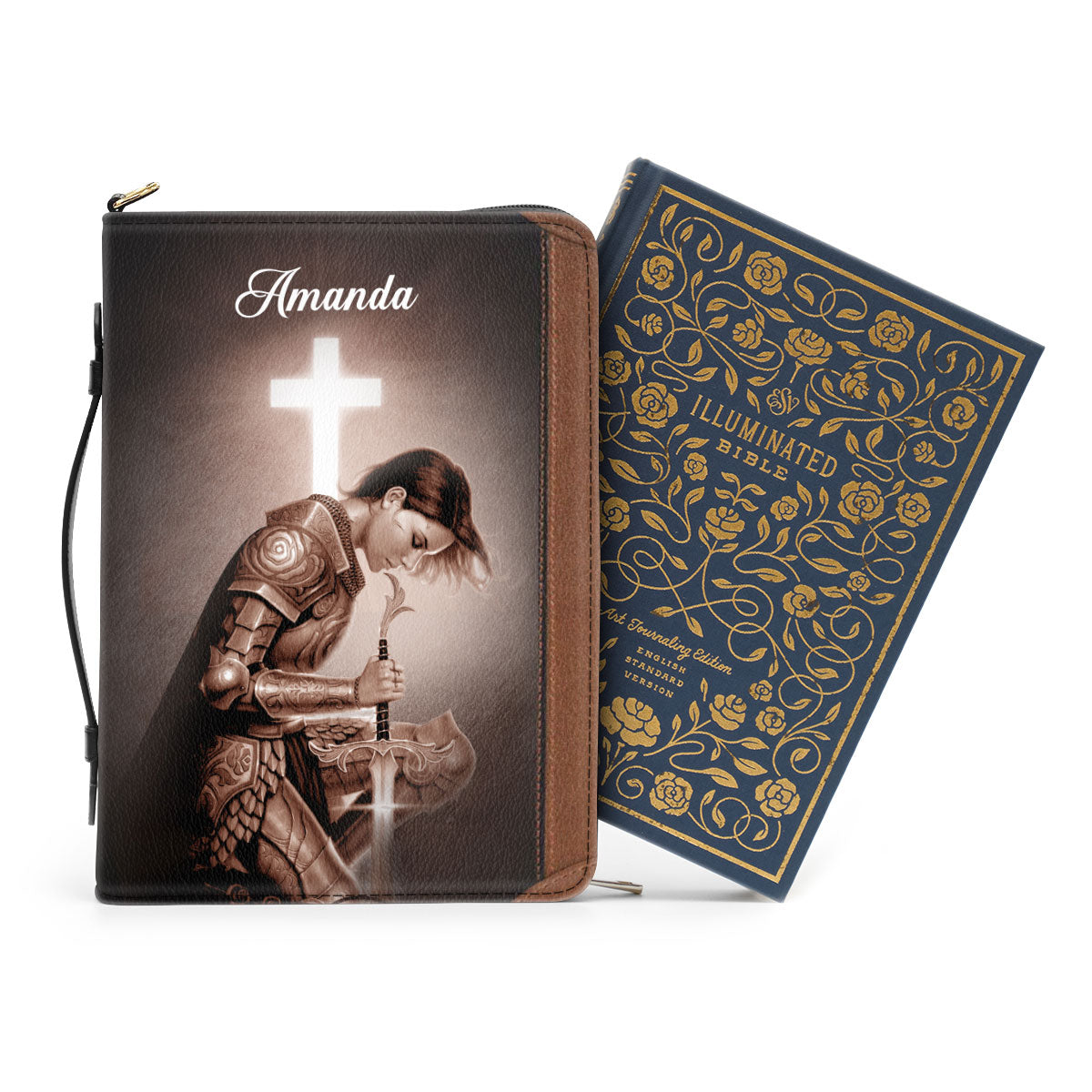 For My God Is With Me And Goes Before Me - Personalized Bible Cover HIM317B
