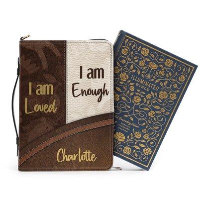 Beautiful Personalized Bible Cover - I Am Worthy HN11
