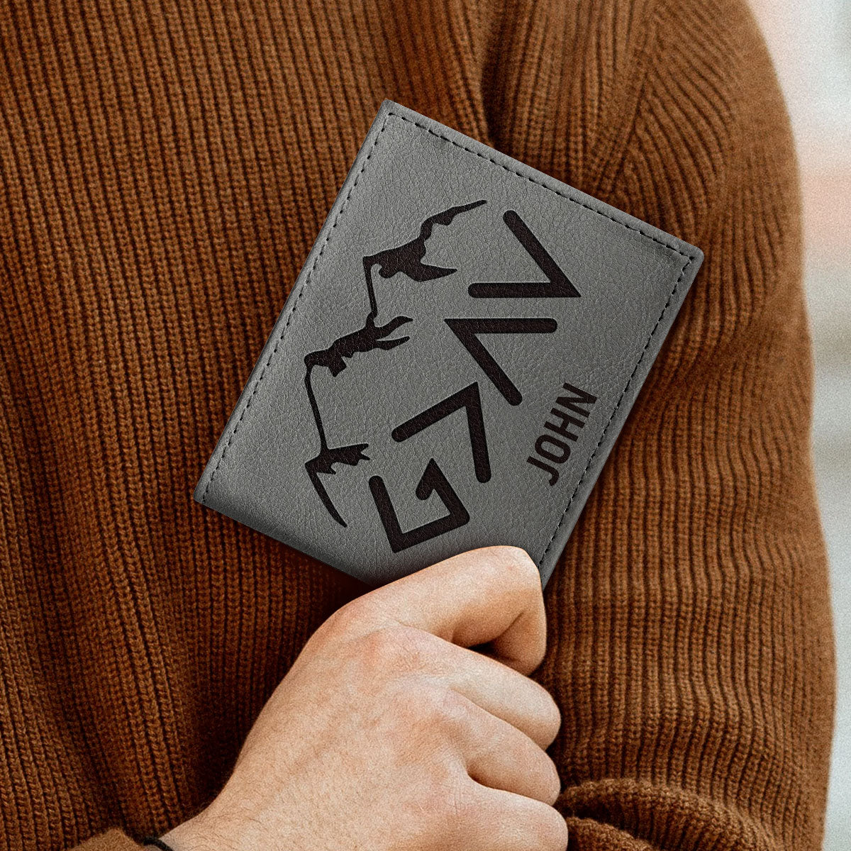 God Is Greater Than The Highs And Lows | Personalized Folded Wallet For Men JSLFWH863
