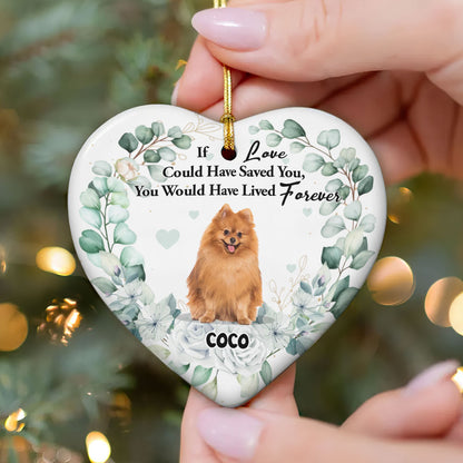 Not All Angels Have Wings Some Have Whiskers | Personalized Heart Shaped Ceramic Ornament JSHCOPT2290TA