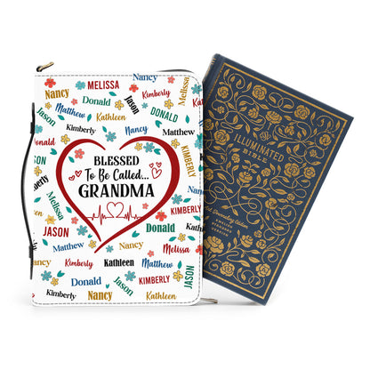 Blessed To Be Call Grandma | Personalized Bible Cover JSBCPHN2202D