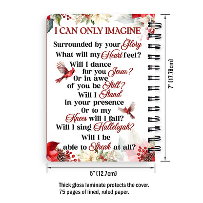 Jesuspirit  | Religious Gift For Christian People | I Can Only Imagine | Personalized Spiral Journal SJNAM1008B