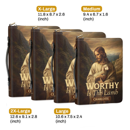 Worthy Is The Lamb | Personalized Bible Cover JSBCPT1163L
