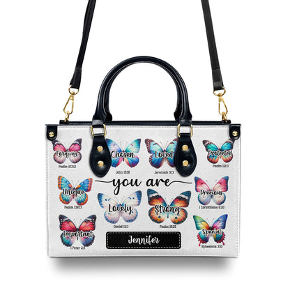 Jesuspirit | Personalized Leather Handbag With Zipper | You Are LHBHN901