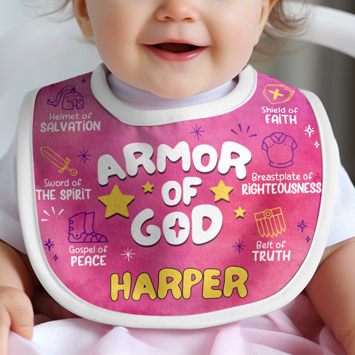 Armor of God | Personalized Baby Bib