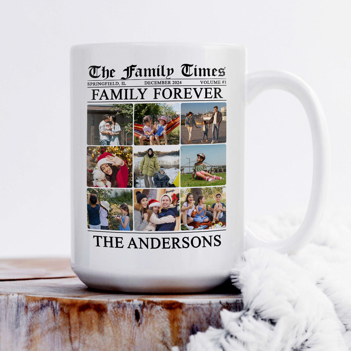 The Family Times | Personalized White Ceramic Mug