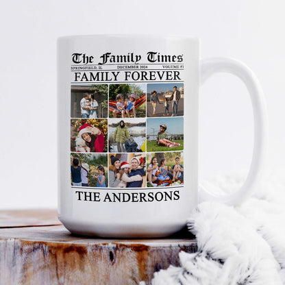 The Family Times | Personalized White Ceramic Mug