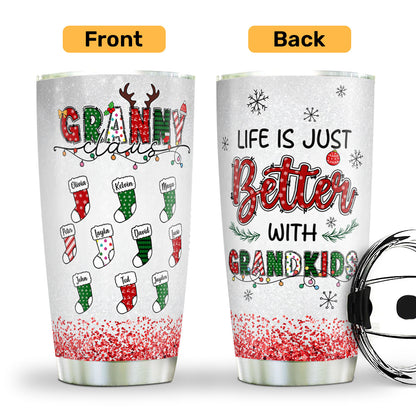Grandma Claus | Personalized Stainless Steel Tumbler JSSSTPHN2194M