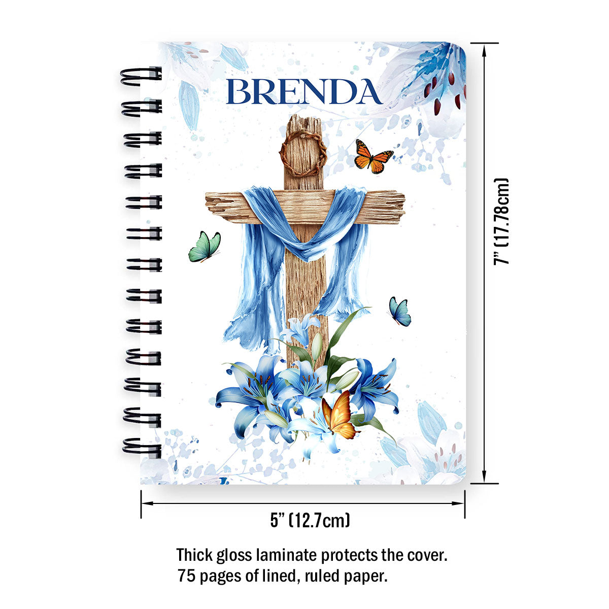 Jesuspirit  | Religious Gift For Christian People | I Can Only Imagine | Personalized Spiral Journal SJNAM1008A