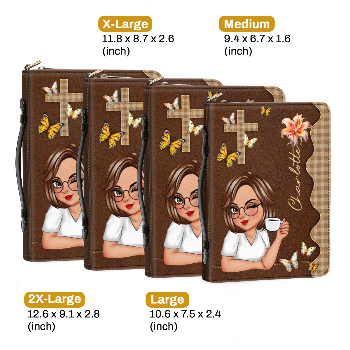 Birth Flower | Personalized Bible Cover JSBCPT1387D