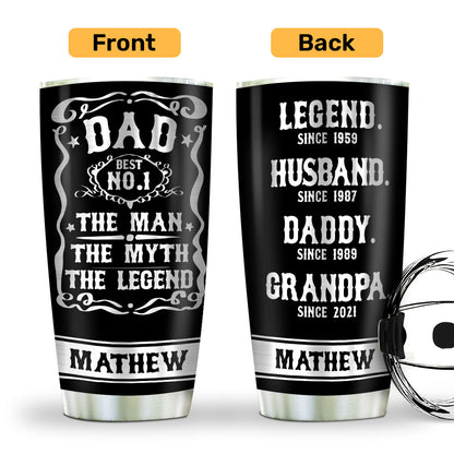 The Man The Myth The Legend | Personalized Stainless Steel Tumbler SSTN14