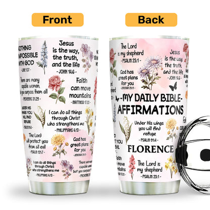 Bible Verse Do It Yourself | Personalized Stainless Steel Tumbler