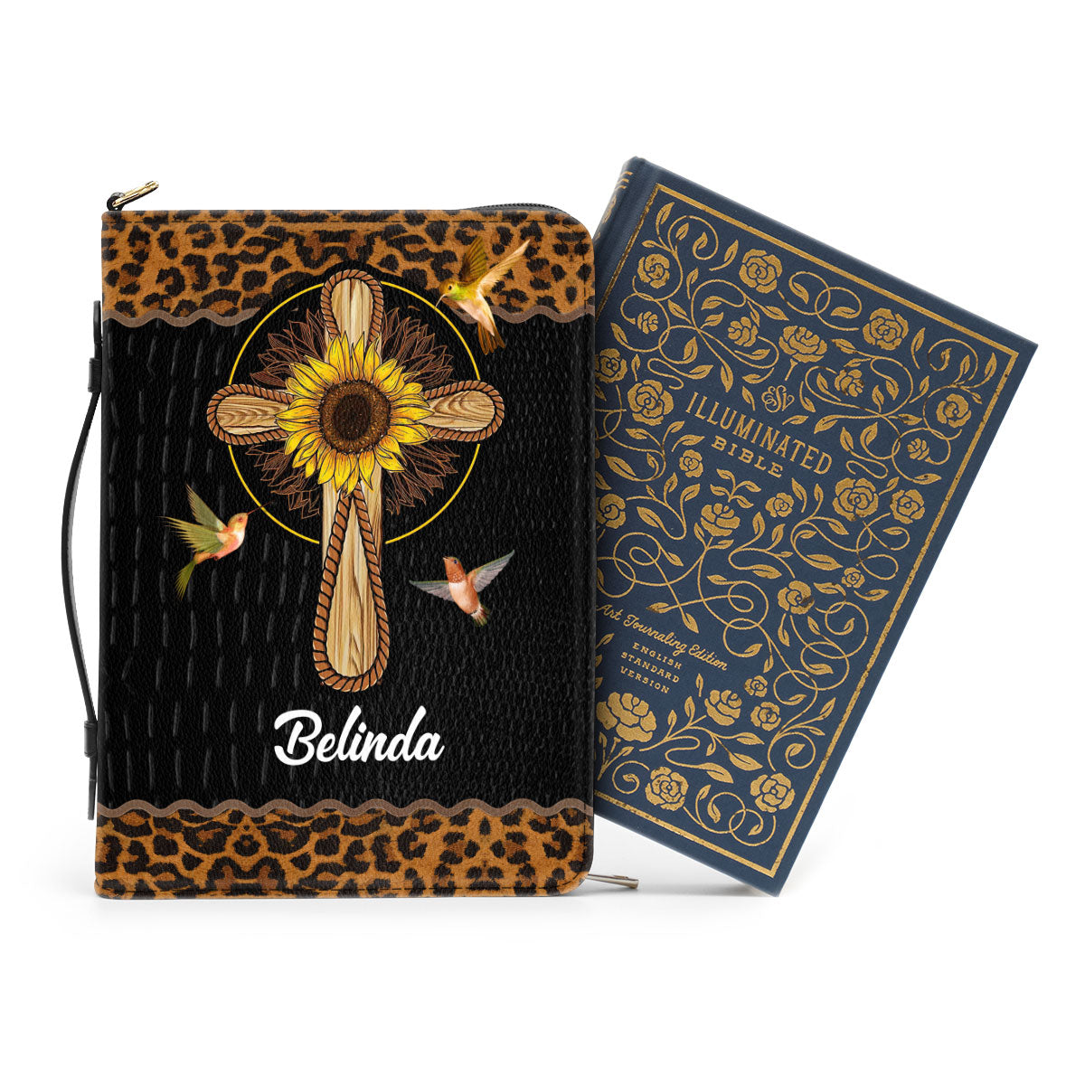 In God I Trust I Shall Not Be Afraid - Gorgeous Personalized Bible Cover NUM434