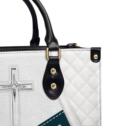 Stunning Christian Butterfly Leather Handbag - Everywhere I Go, I Bring Jesus With Me HHN370