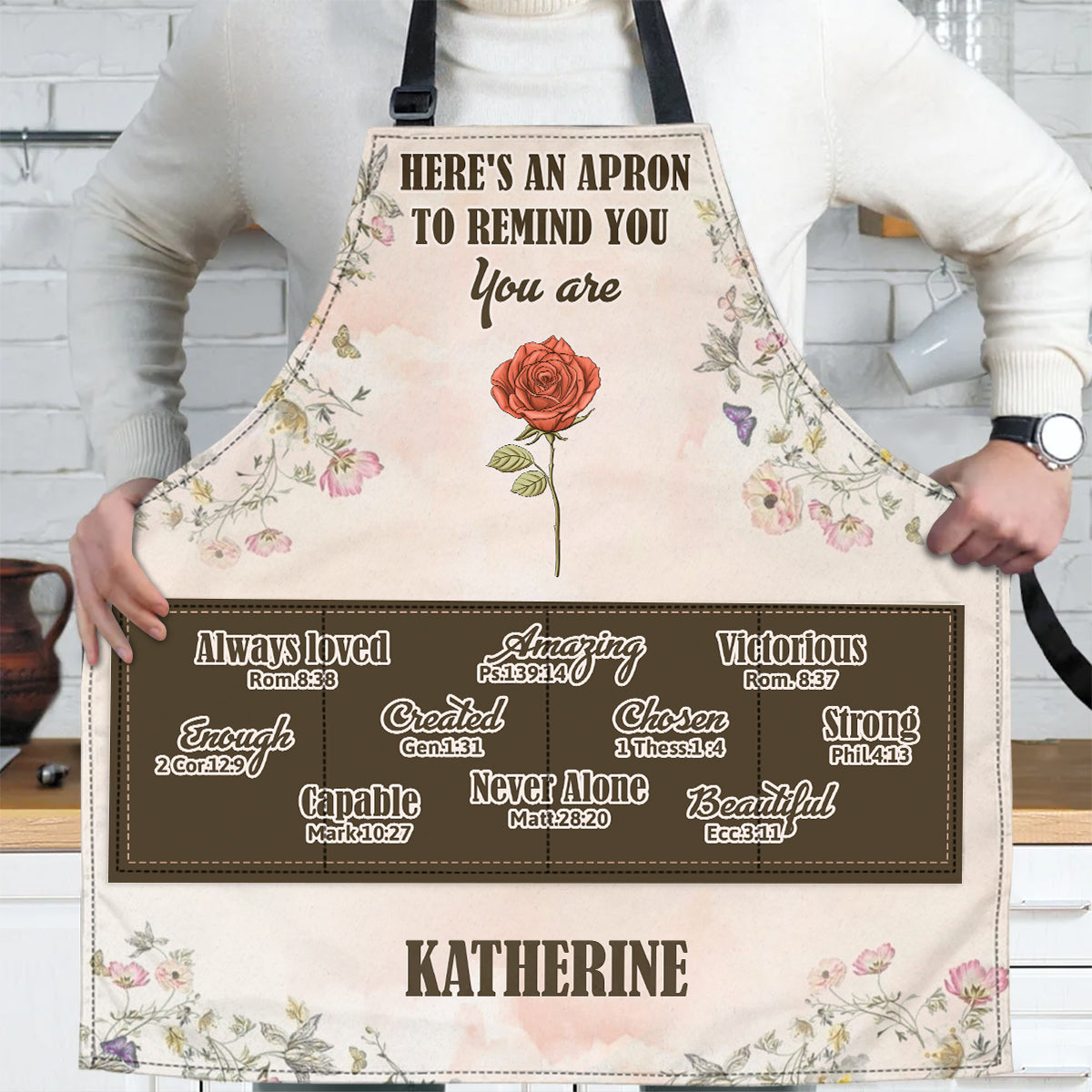 Here's An Apron To Remind You | Personalized Apron With Pocket