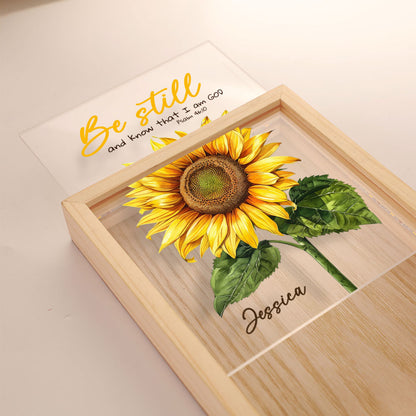 Jesuspirit Personalized Frame Light Box | Be Still FLBHN02