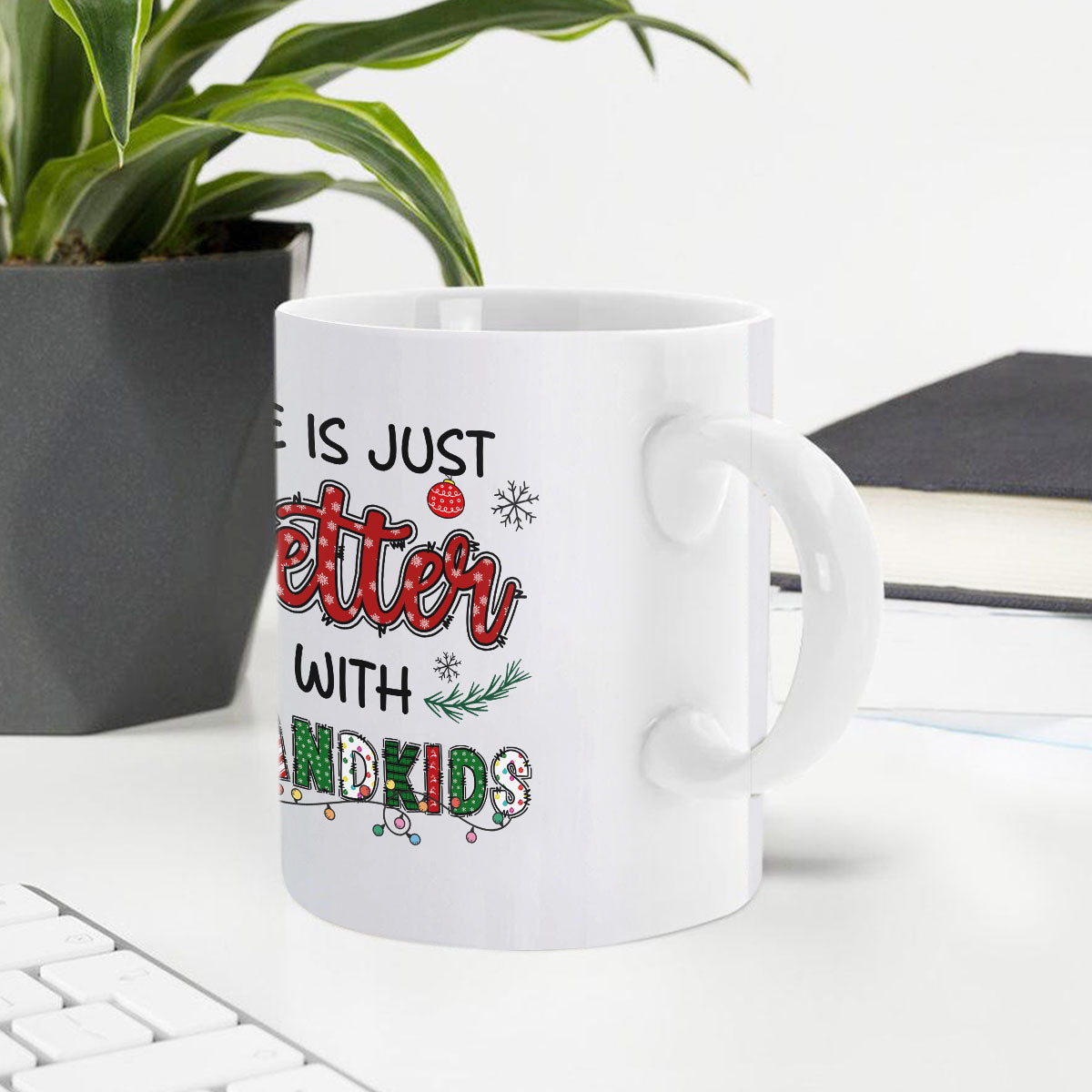 Grandma Claus | Personalized White Ceramic Mug JSCCMPHN2189M