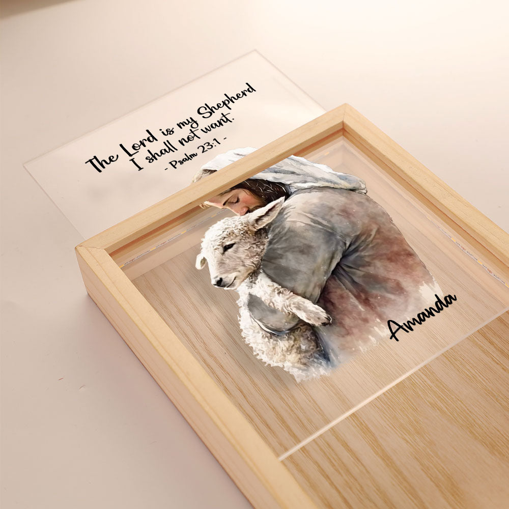 Jesuspirit Personalized Frame Light Box | The Lord Is My Shepherd FLBM05