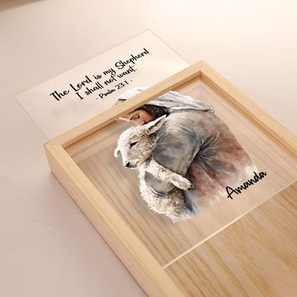 Jesuspirit Personalized Frame Light Box | The Lord Is My Shepherd FLBM05