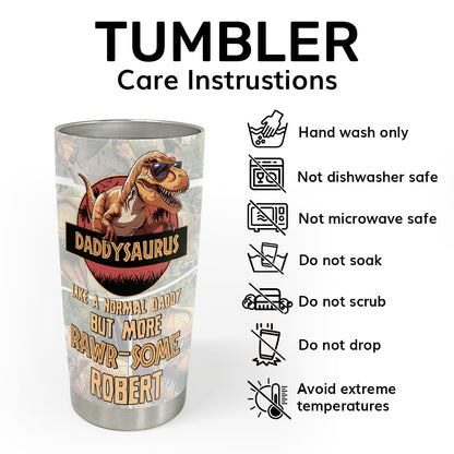 Daddysaurus | Personalized Stainless Steel Tumbler SSTN17