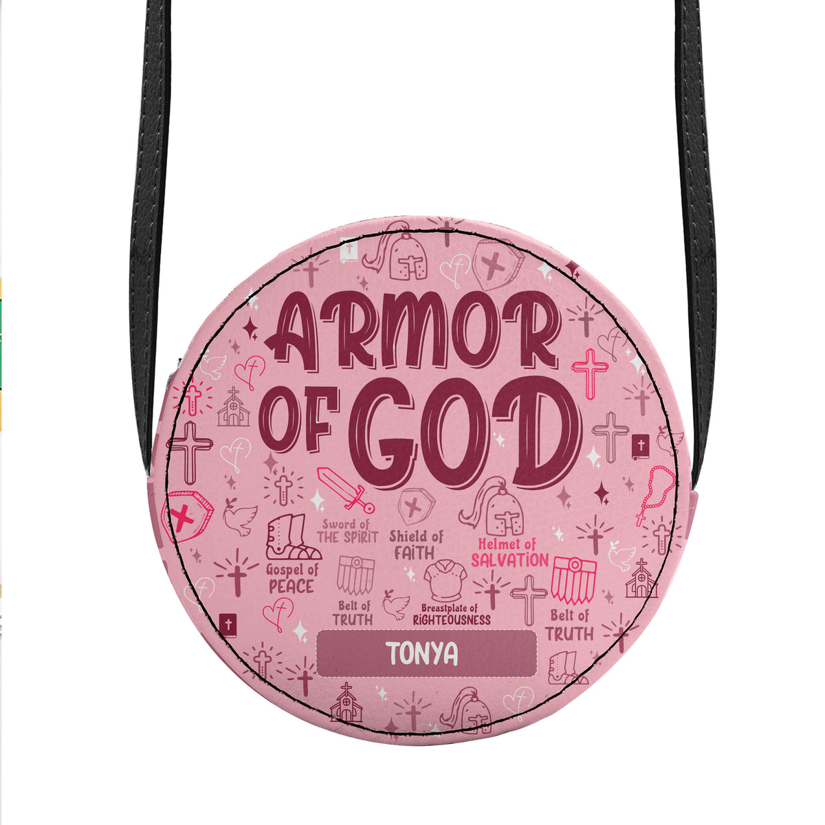 Armor Of God | Personalized Kid Round Purse JSCRBPM1118L