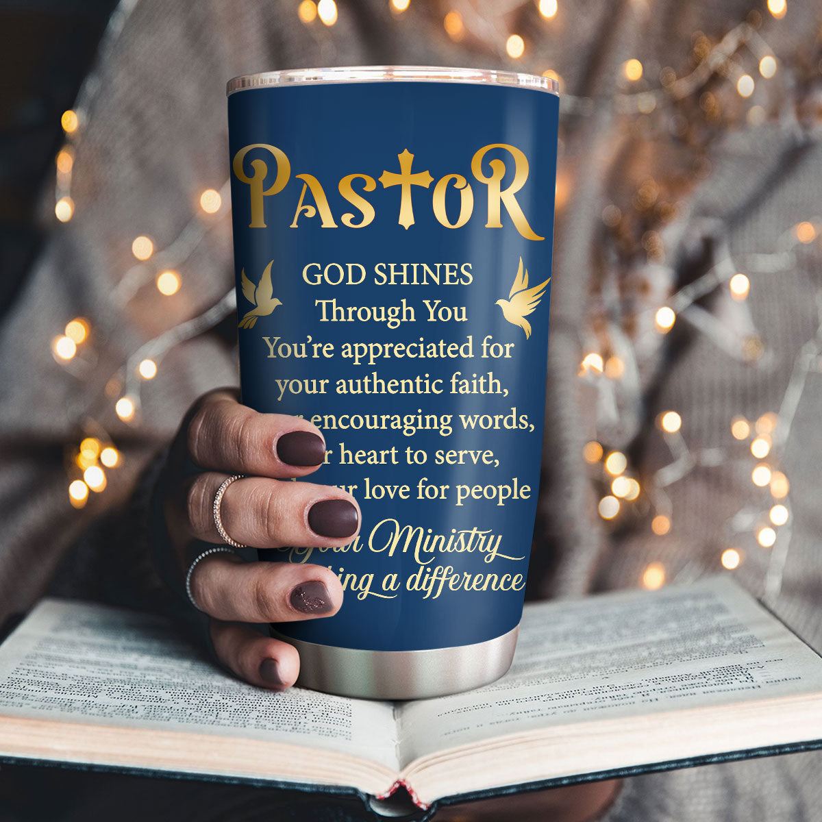 Jesuspirit | Christian Faith Gifts | Stainless Steel Tumbler | Grace And Peace  SSTNAM1003A