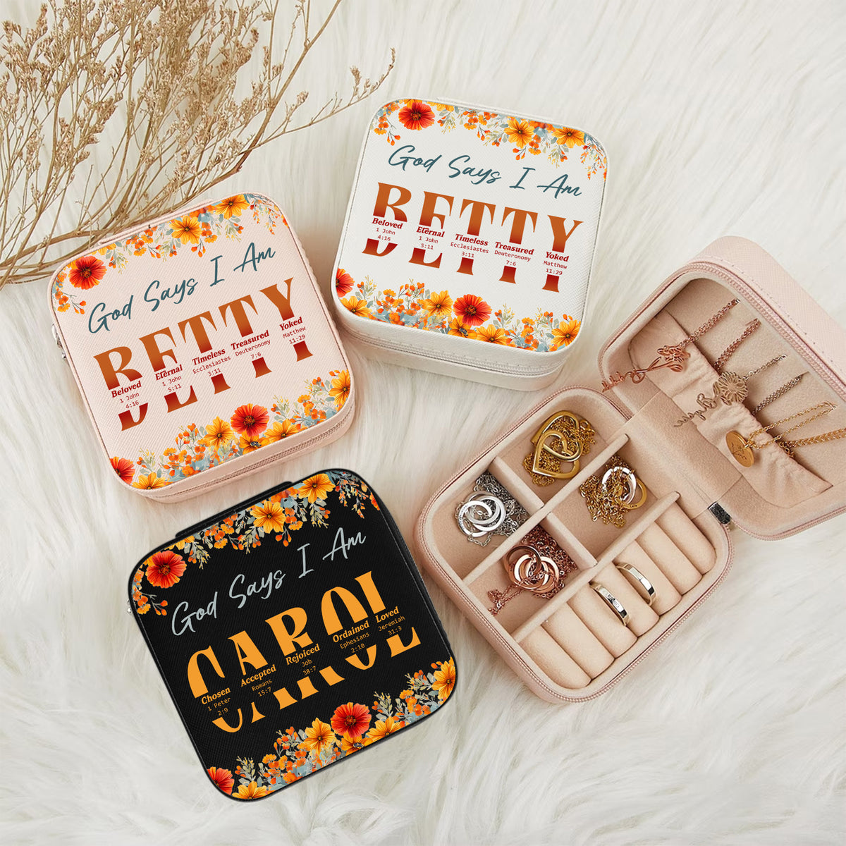 God Says I Am | Personalized Jewelry Box