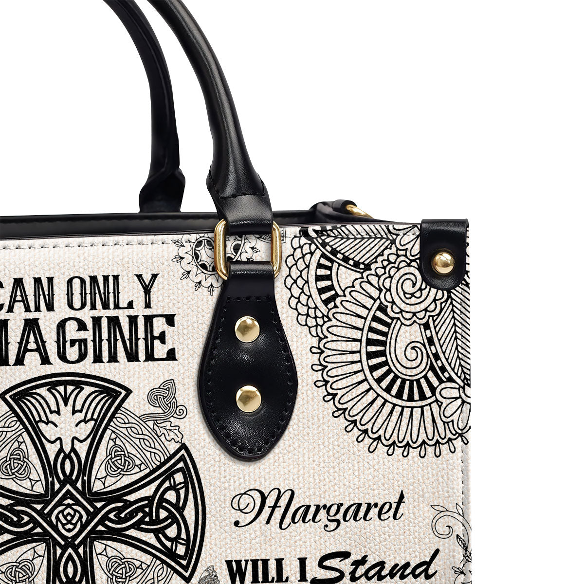 Jesuspirit | Personalized Leather Handbag With Zipper | I Can Only Imagine LHBM738