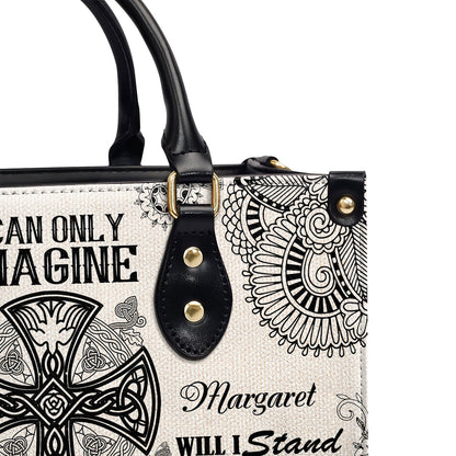 Jesuspirit | Personalized Leather Handbag With Zipper | I Can Only Imagine LHBM738