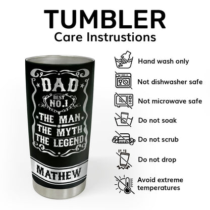 The Man The Myth The Legend | Personalized Stainless Steel Tumbler SSTN14