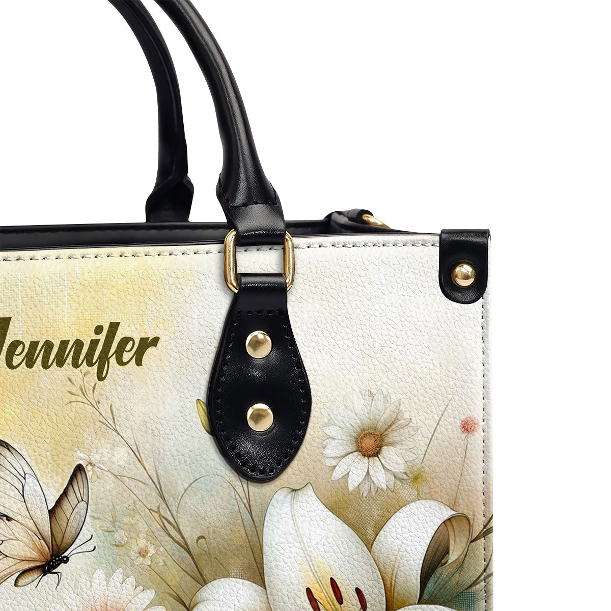 Jesuspirit | Personalized Leather Handbag With Zipper | He Calls Me Beautiful One LHBHN689