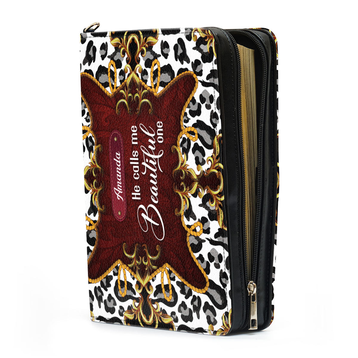 Awesome Personalized Bible Cover - He Calls Me Beautiful One HIHN271