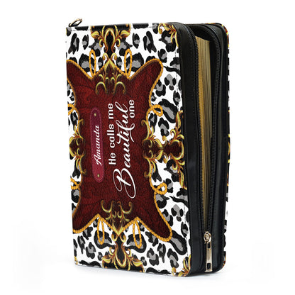 Awesome Personalized Bible Cover - He Calls Me Beautiful One HIHN271