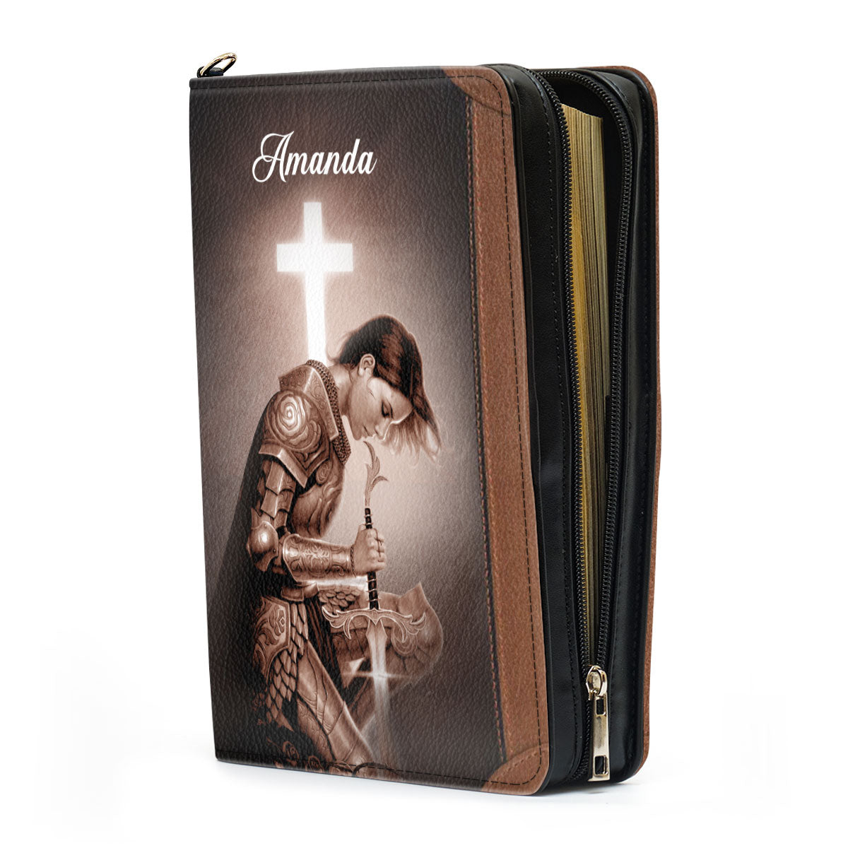 For My God Is With Me And Goes Before Me - Personalized Bible Cover HIM317B