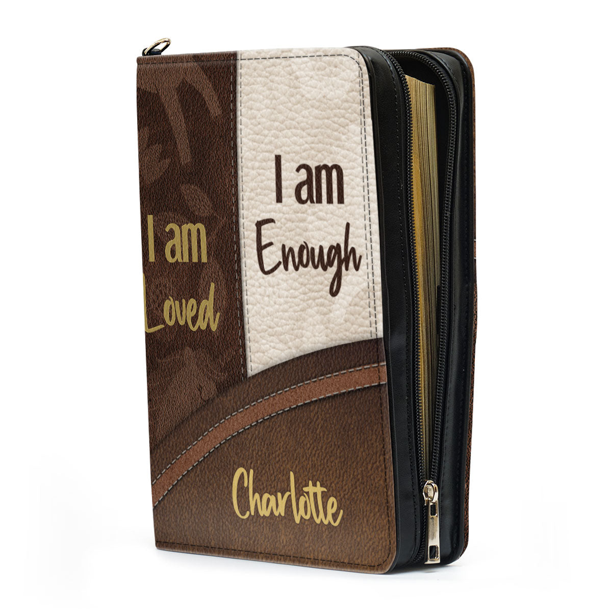Beautiful Personalized Bible Cover - I Am Worthy HN11