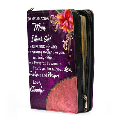 To My Amazing Mom - Adorable Personalized Bible Cover NUM384