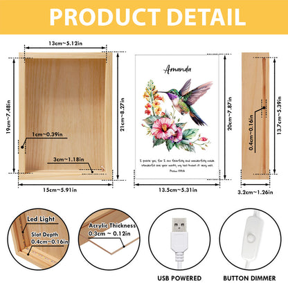 Jesuspirit Personalized Frame Light Box | I Am Fearfully And Wonderfully Made FLBHN03