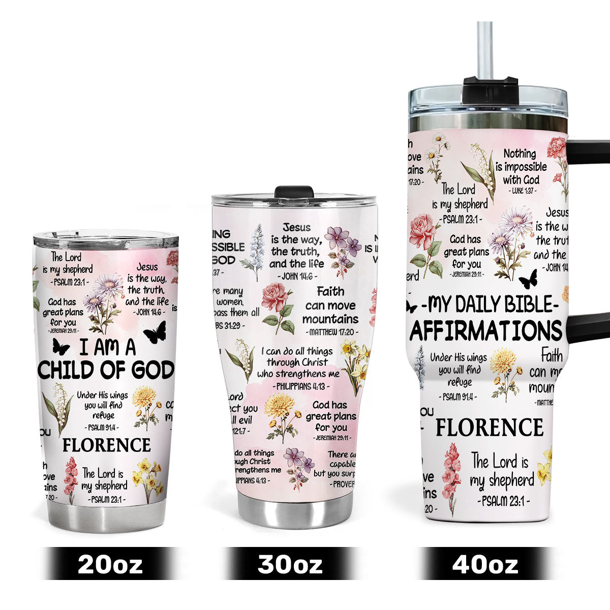 Bible Verse Do It Yourself | Personalized Stainless Steel Tumbler