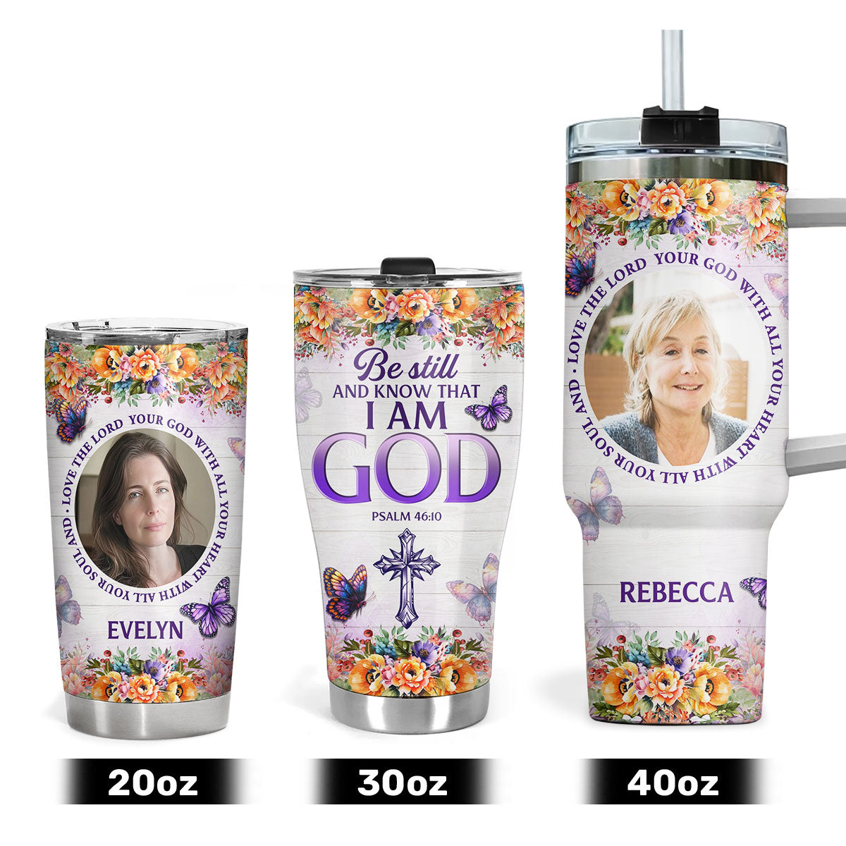 Love The Lord Your God | Personalized Stainless Steel Tumbler JSSSTPT2563M