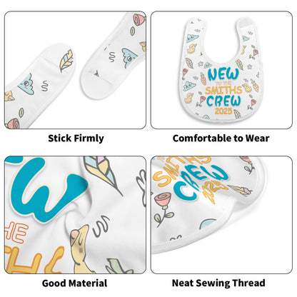 New To The Crew | Personalized Baby Bib