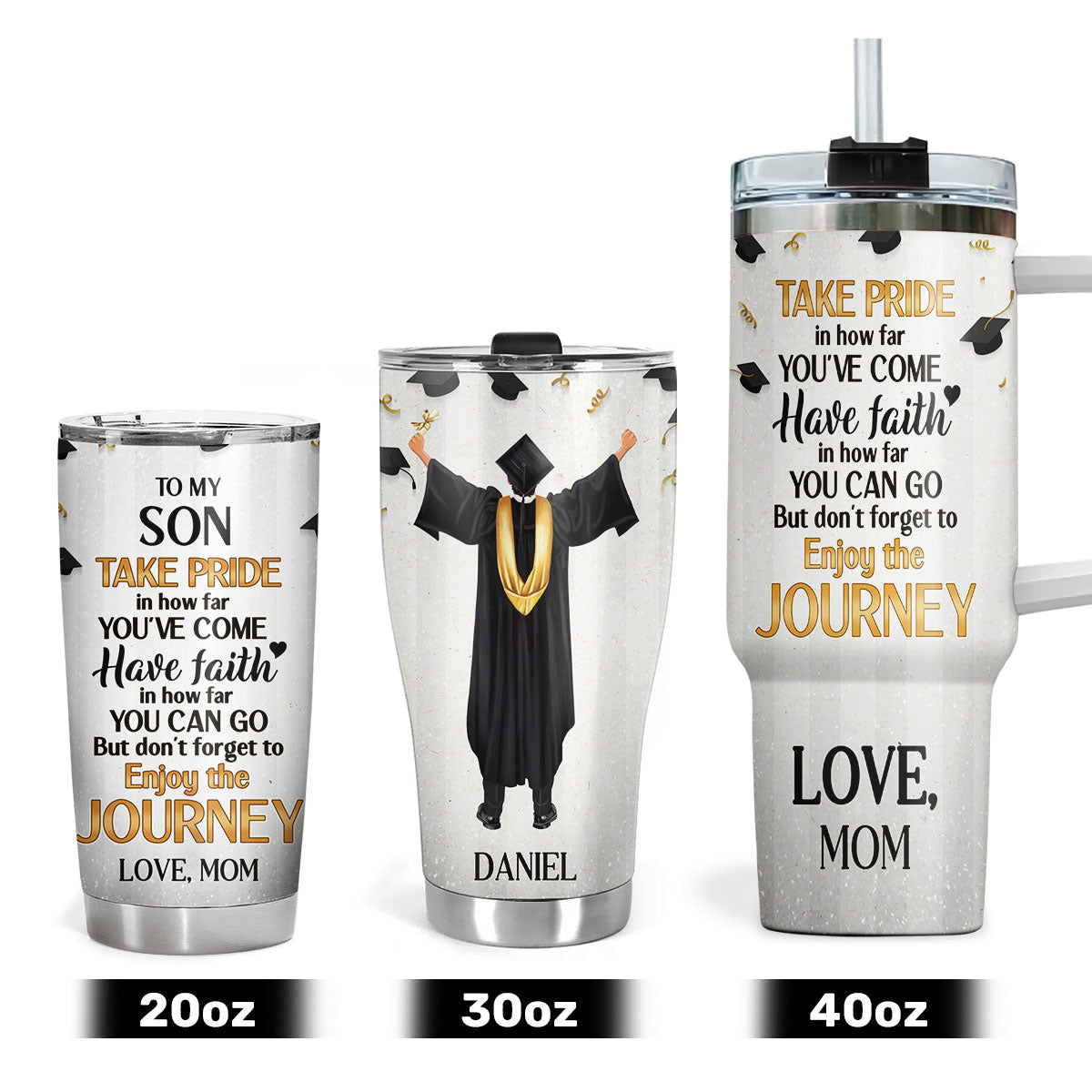 To My Son Graduation | Personalized Stainless Steel Tumbler JSSSTHN1011